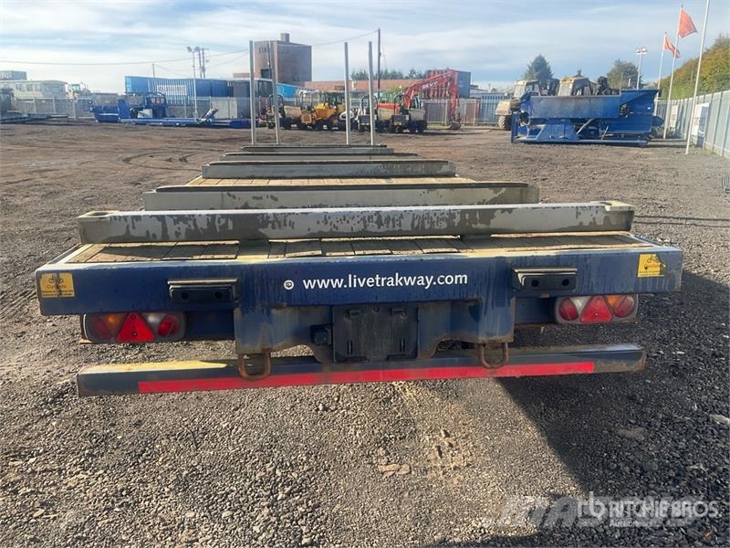 SDC 24 ton 8 m Tri/A Drawbar Flatbed Trailer مقطوروات مسطحة/مفصلية الجوانب