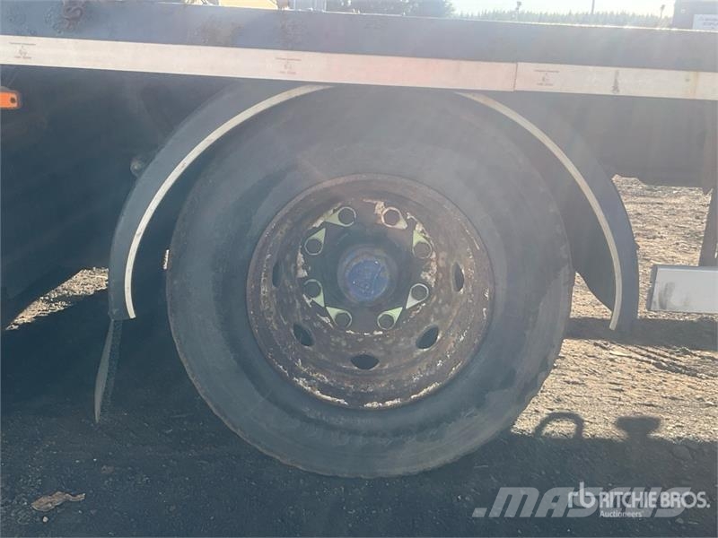 SDC 24 ton 8 m Tri/A Drawbar Flatbed Trailer مقطوروات مسطحة/مفصلية الجوانب