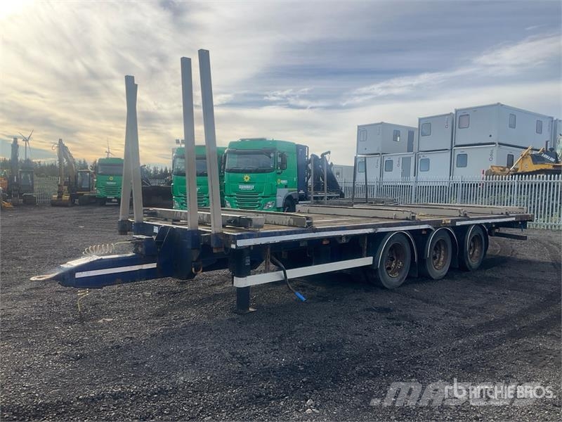SDC 24 ton 8 m Tri/A Drawbar Flatbed Trailer Flatbed/Dropside trailers