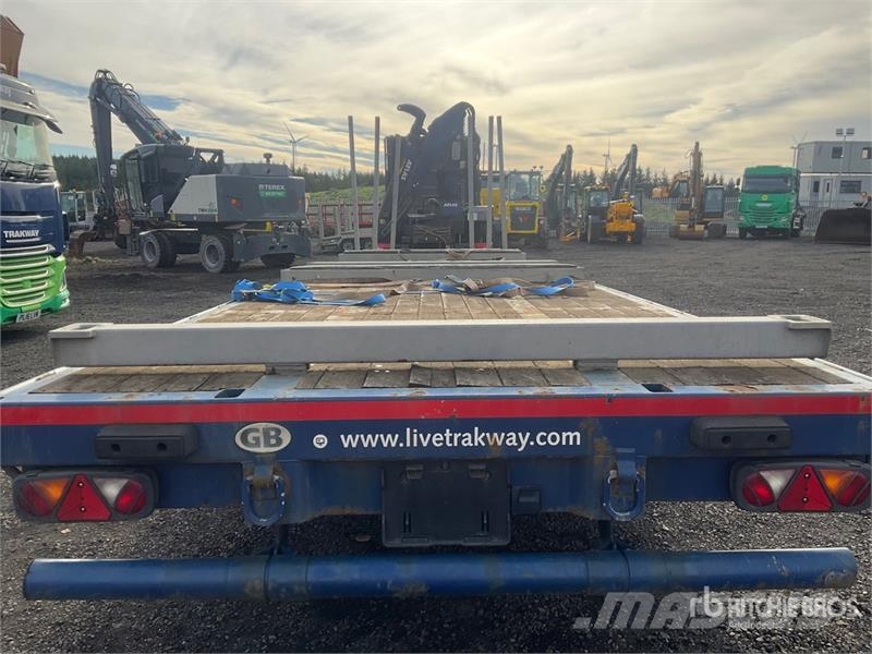 SDC 24 ton 8 m Tri/A Drawbar Flatbed Trailer Prikolice platforme/otvoreni sanduk