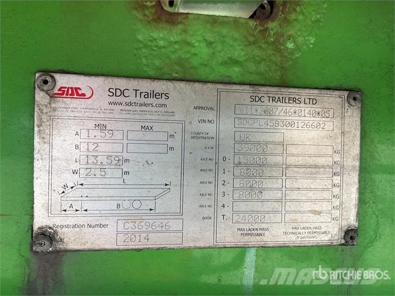 SDC Flatbed Trailer Pritschenanhänger