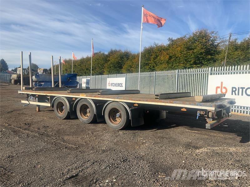 SDC Trailers 8.04 m Tri/A Drawbar Flatbed Trailer Flatbed/Dropside trailers