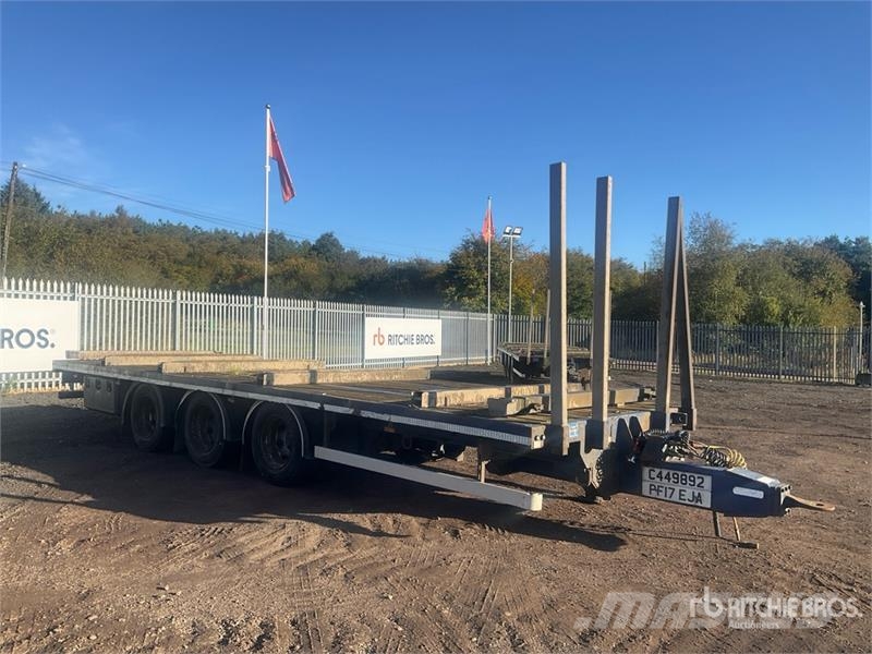 SDC Trailers 8.04 m Tri/A Drawbar Flatbed Trailer 自卸半挂车