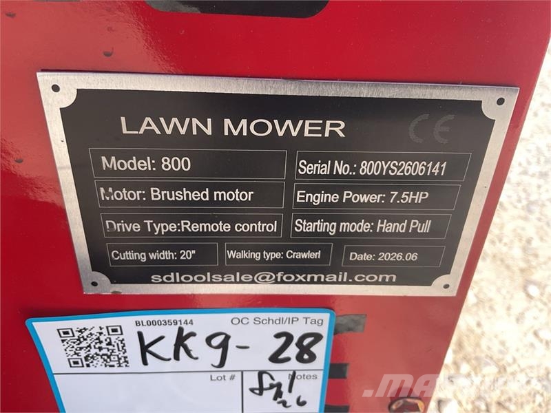 SDLOOL SL800 Remote Lawn Mower (Unused) Murutraktorid