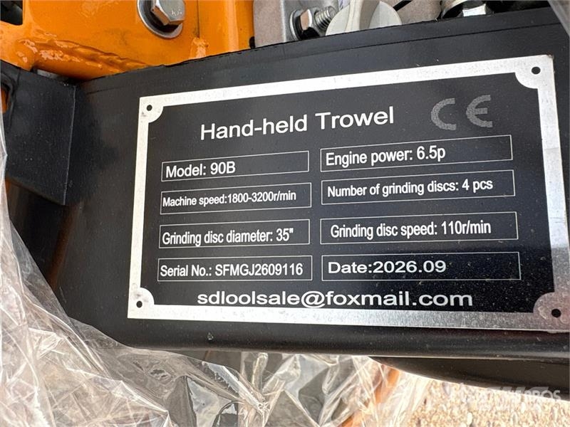 SDLOOL SL90B Power Trowel (Unused) Zacieraczki
