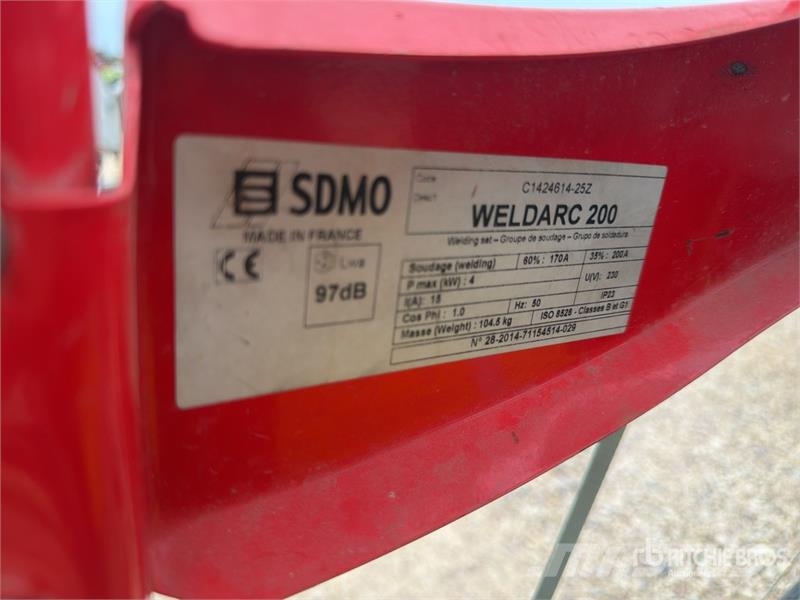 Sdmo Weldarc 200 Materiel De Location Rental Equipment Inne akcesoria