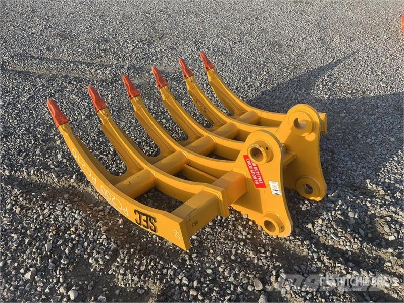 SEC 1550 mm 60" to fit PC200 Excavator Rake (Unused) Šieno grėbliai ir vartytuvai