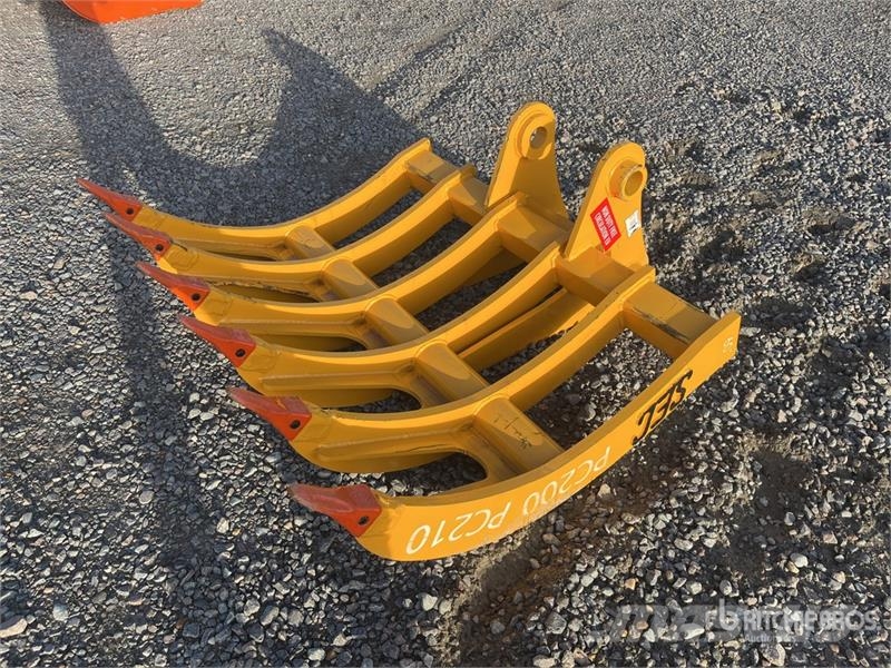 SEC 1550 mm 60" to fit PC200 Excavator Rake (Unused) Šieno grėbliai ir vartytuvai