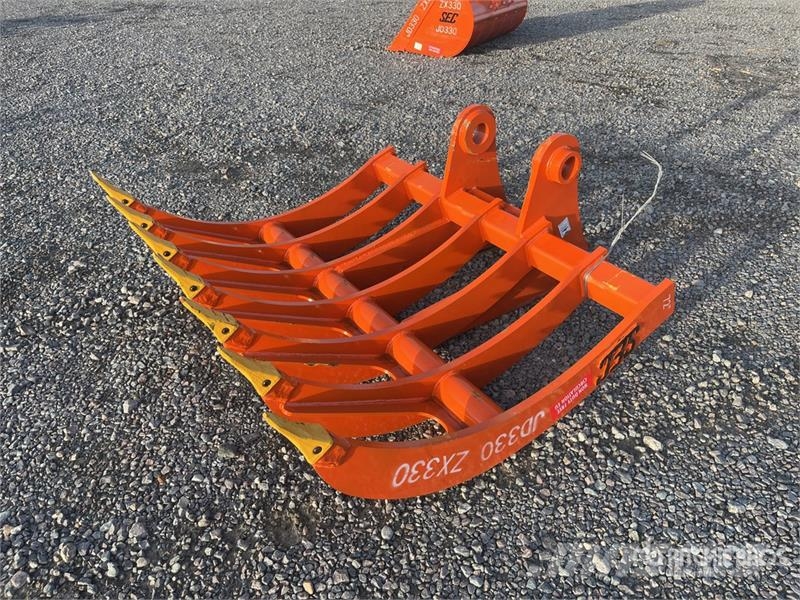 SEC 1850 mm 72" to fit ZX330 Excavator Rake (Unused) Šieno grėbliai ir vartytuvai