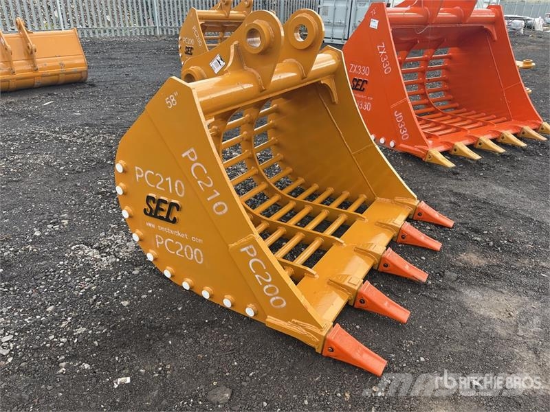 SEC 58 in Skeleton Excavator Bucket - Fits Komatsu PC2 Buckets