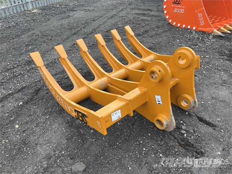 SEC 60 in 60" to fit Cat 320 Excavator Rake - Fits Cat Граблі і сінозворушувачі