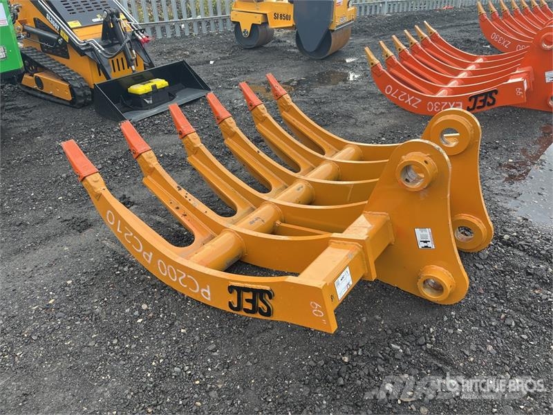 SEC 60 in Excavator Rake - Fits Komatsu PC200 (Unused) Rakes and tedders