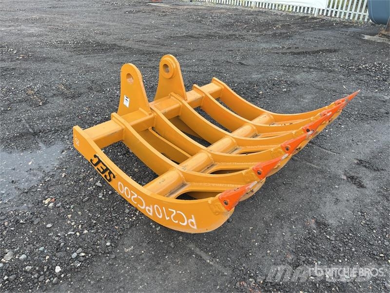 SEC 60 in Excavator Rake - Fits Komatsu PC200 (Unused) Rakes and tedders