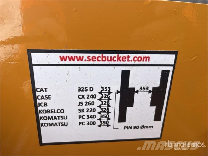 SEC 63 in Skeleton Excavator Bucket - Fits Cat 325D (U Buckets
