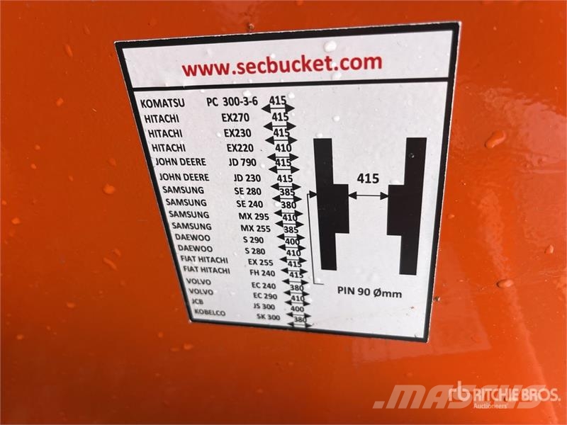 SEC 66 in Excavator Rake - Fits Hitachi ZX270 (Unused) Граблі і сінозворушувачі