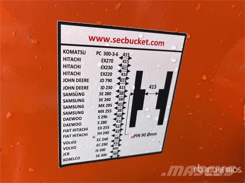 SEC 66 in Excavator Rake - Fits Hitachi ZX270 (Unused) Rakes and tedders