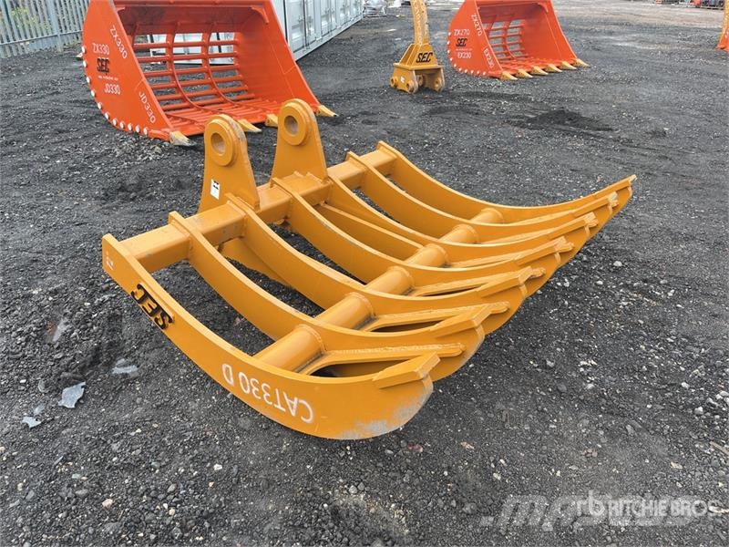 SEC 72 in 72" to fit Cat 330D Excavator Rake - Fits Ca Граблі і сінозворушувачі