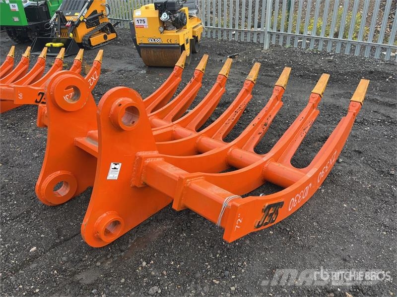 SEC 72 in Excavator Rake - Fits Hitachi ZX330 (Unused) Граблі і сінозворушувачі