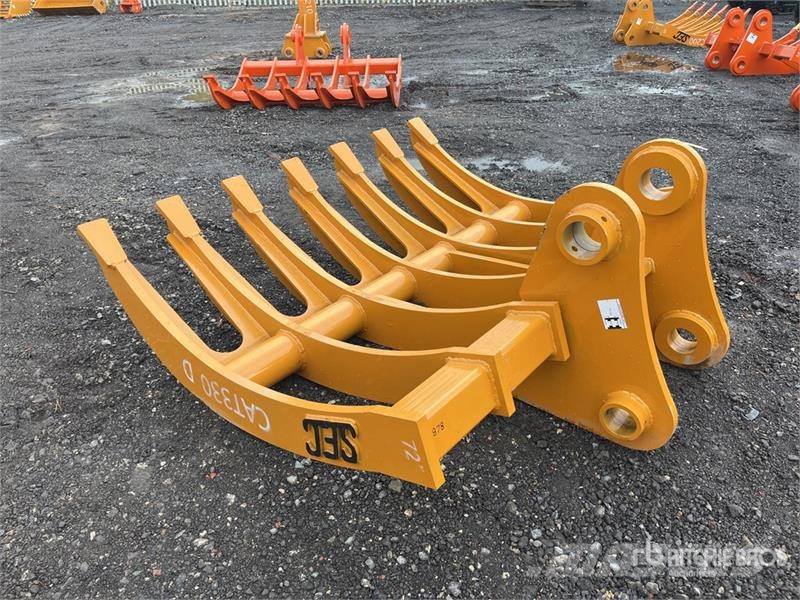 SEC 72 in Excavator Rake - Fits Cat 330D (Unused) Rakes and tedders