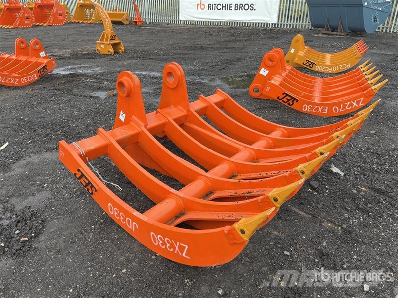 SEC 72 in Excavator Rake - Fits Hitachi ZX330 (Unused) Граблі і сінозворушувачі