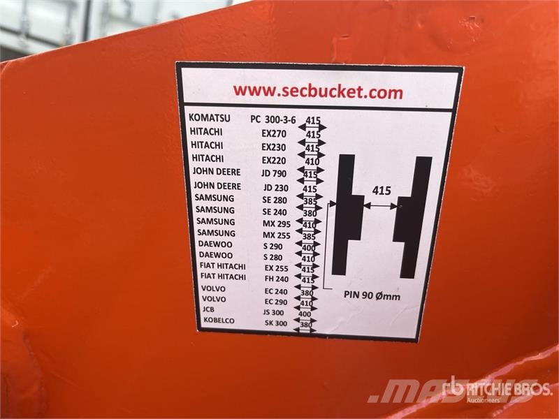 SEC 83 in Ditching Excavator Bucket - Fits Hitachi ZX2 Buckets