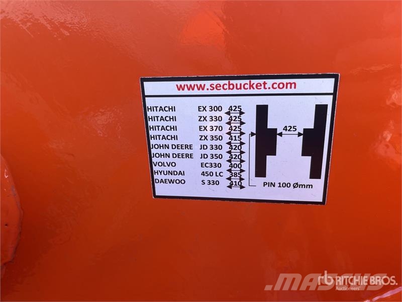 SEC 86 in Ditching Excavator Bucket - Fits Hitachi ZX3 Buckets