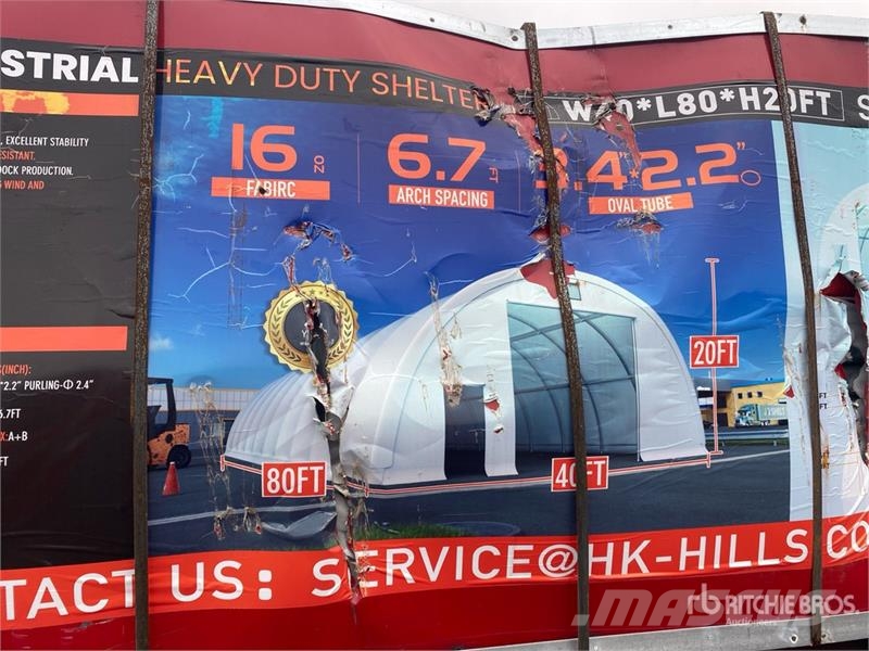 Semi-circular tent hall, 2 boxes: Dimensions: 24.3 Sand- und Salzstreuer