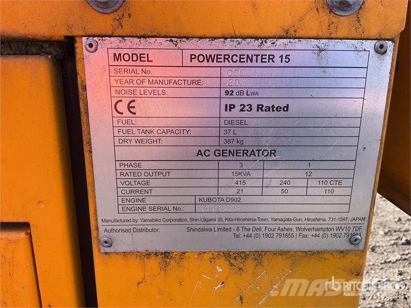 Shindaiwa Powercenter 15 Generator Trailer Niski utovarivači