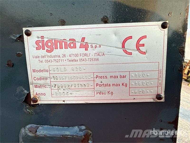 Sigma 4 Gold G20 Front Loader Attachment Acessórios de carregadora frontal