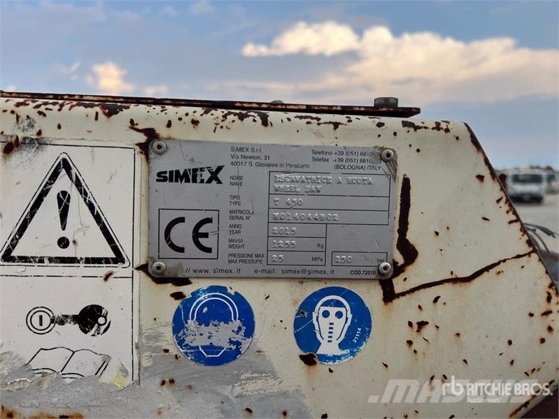 Simex T450 Skid Steer Trencher Freze za kopanje jarkov Trenčerji