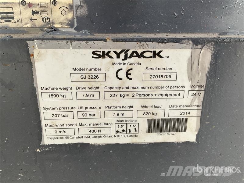 SkyJack SJ3226 Nůžková zvedací plošina