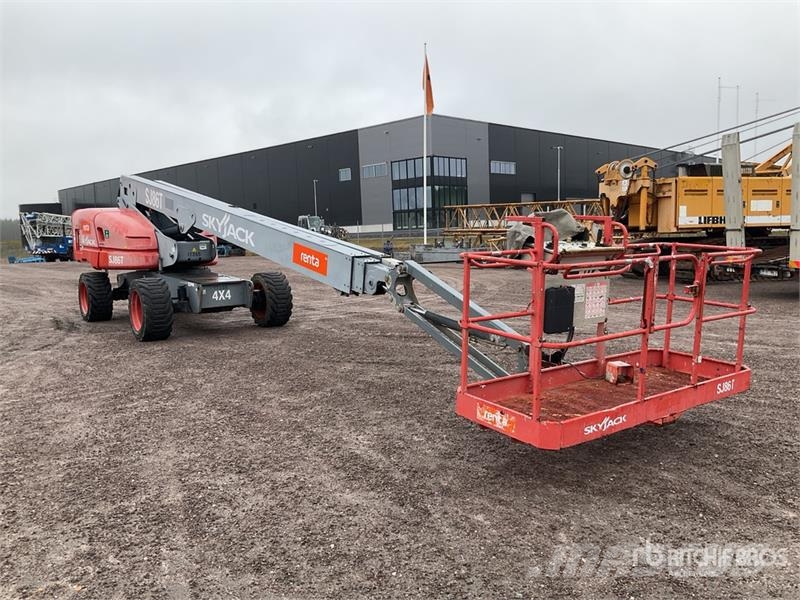 SkyJack SJ86T 4WD Diesel Telescopic Boom Lift Teleskopiskie pacēlāji