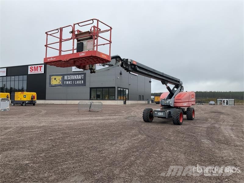 SkyJack SJ86T 4WD Diesel Telescopic Boom Lift Teleskopiskie pacēlāji