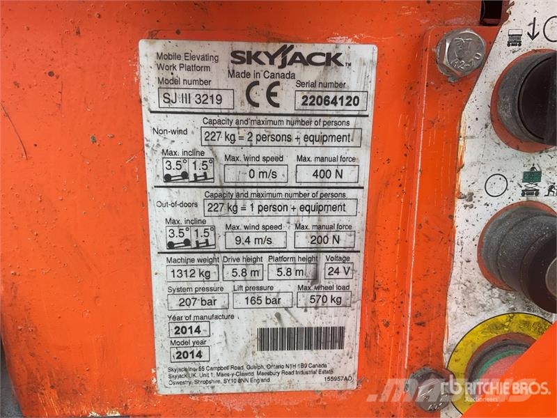 SkyJack SJIII-3219 Electric Scissor Lift (Inoperable) Scheren-Arbeitsbühnen