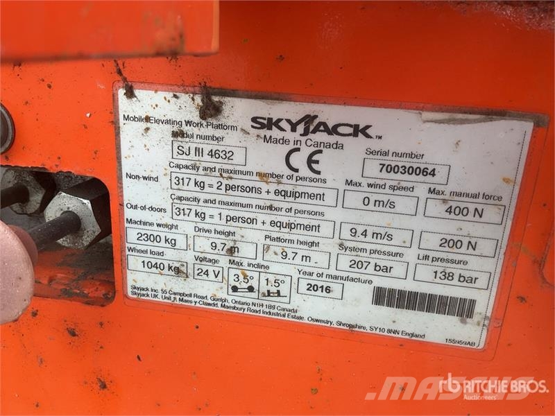 SkyJack SJIII 4632 Electric Scissor Lift Scheren-Arbeitsbühnen