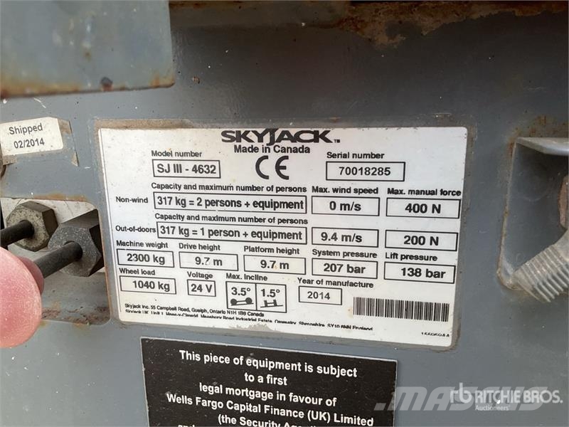SkyJack SJIII4632 Šķerveida pacēlāji