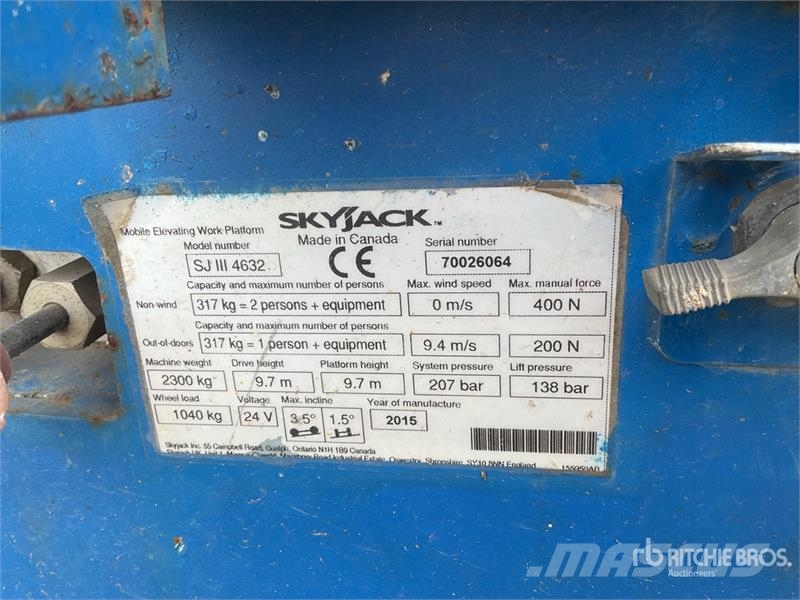 SkyJack SJIII4632 Scissor lifts