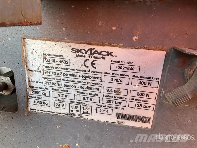 SkyJack SJIII4632 Scheren-Arbeitsbühnen