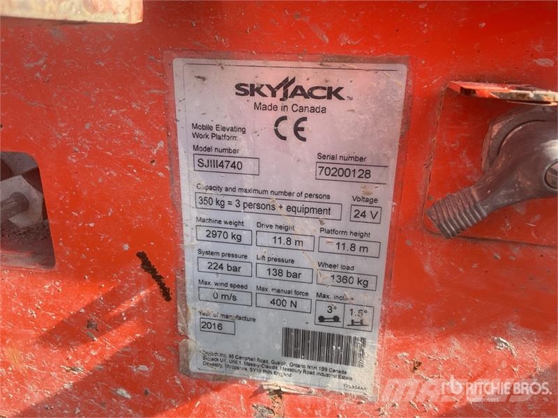 SkyJack SJIII4740 Electric Scissor Lift Plataformas tijera