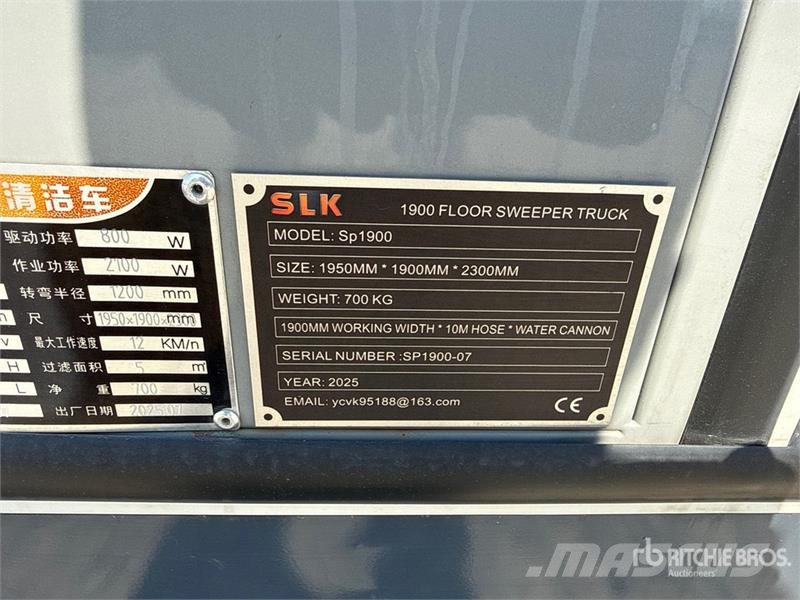 SLK SP1900 Floor Sweeper Egyéb betakarító felszerelések