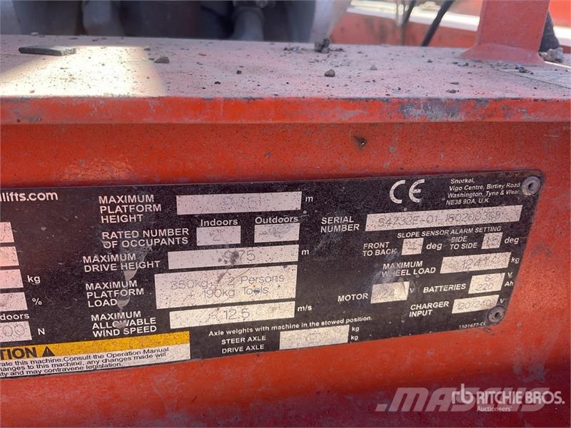 Snorkel S4732E Electric Scissor Lift 가위형 리프트