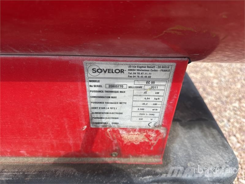  Solevor EC55 Chauffage Space Heater Equipo para calentado y descongelación