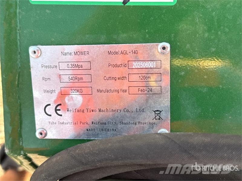 Solmek AGL-140 1200 mm Mulcher Attachment (Unused) Utilaje silvicultura