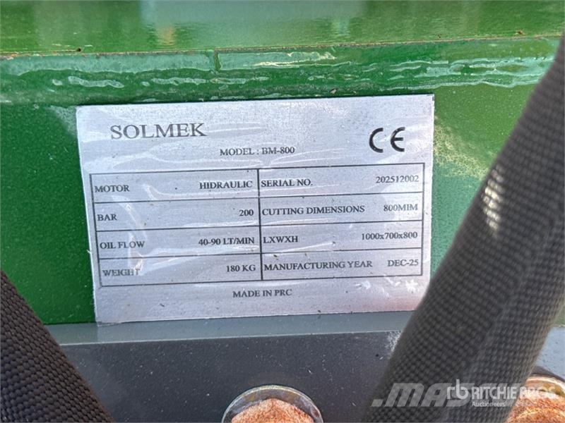 Solmek BM-800 800 mm Mulcher Attachment (Unused) Utilaje silvicultura