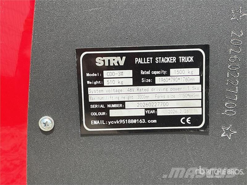 STARVOX CDD3M Electric Stacker (Unused) Stand-in stackers