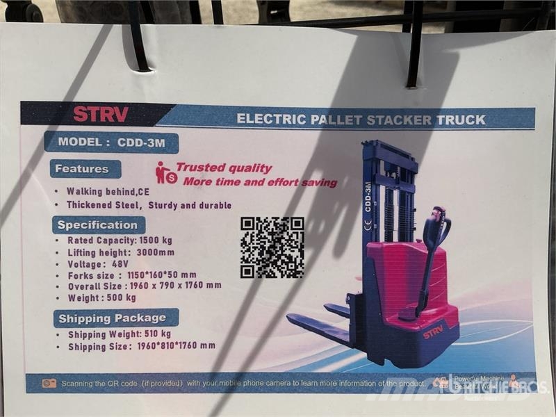 STARVOX CDD3M Electric Stacker (Unused) Stand-in stackers