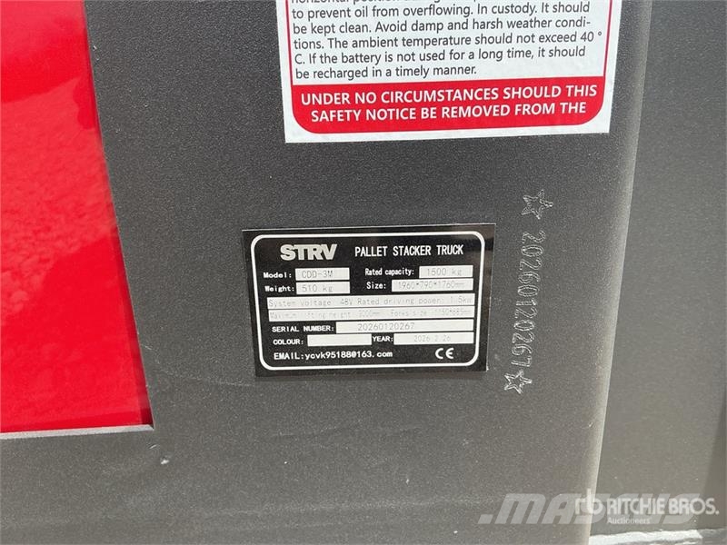 STARVOX CDD3M Electric Stacker (Unused) Stand-in stackers