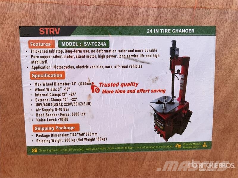  STARVOX SV-TC24A 24 in Tire Changer (Unused) معدات البناء - غير ذلك