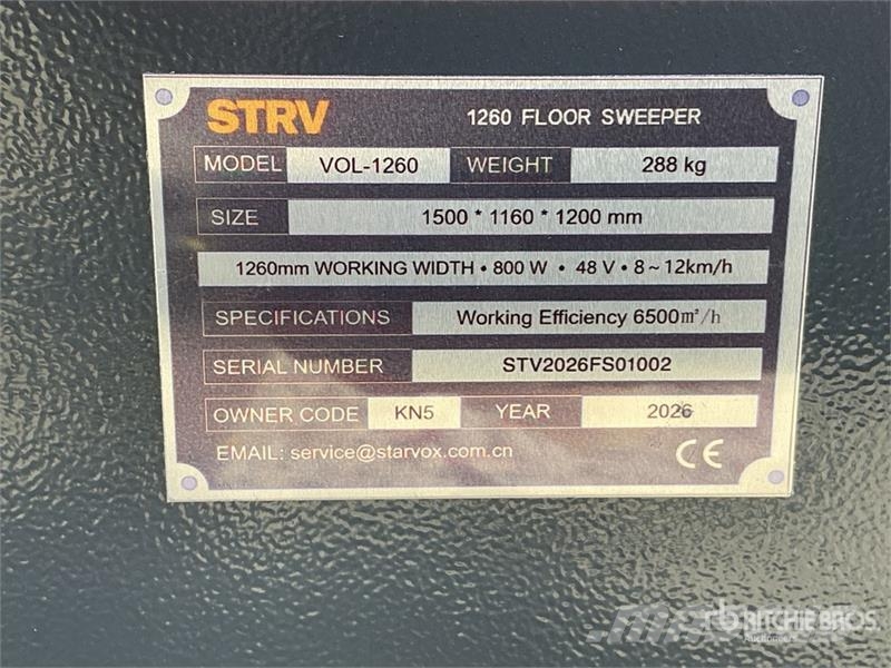 STARVOX VOL-1260 48 in Electric Floor Sweeper (Unu Muut sadonkorjuukoneet