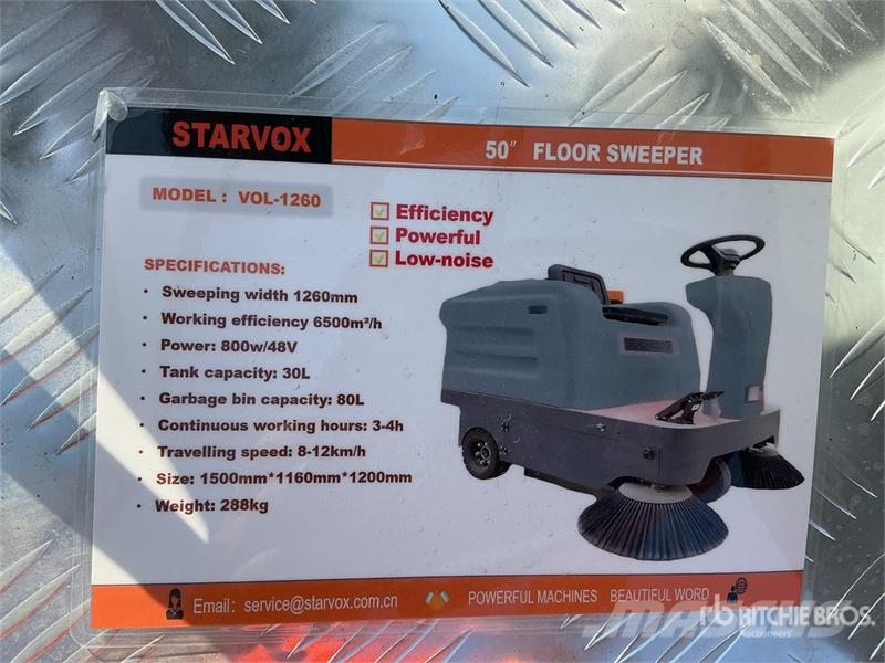 STARVOX VOL-1260 48 in Electric Floor Sweeper (Unu Muut sadonkorjuukoneet